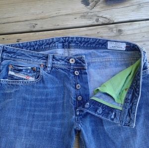 Diesel zathan 34 x 32 0071S bootcut blue jeans